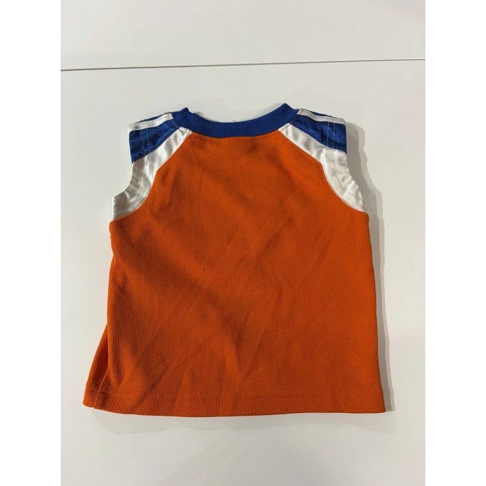 Vintage Adidas Jersey Tank Top Orange And Blue Size 6m